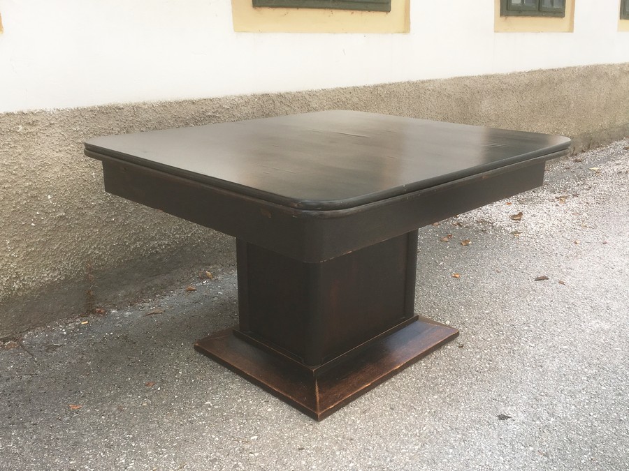 Speisetisch ausziehbar antik schwarz