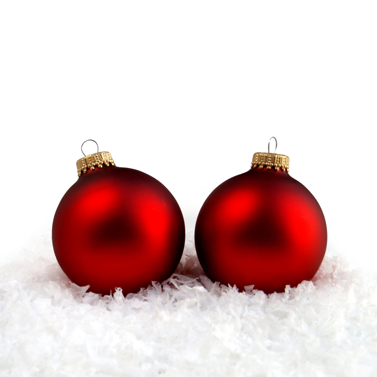 Christbaumkugel Lauscha Kugel Glas Samt-Rot