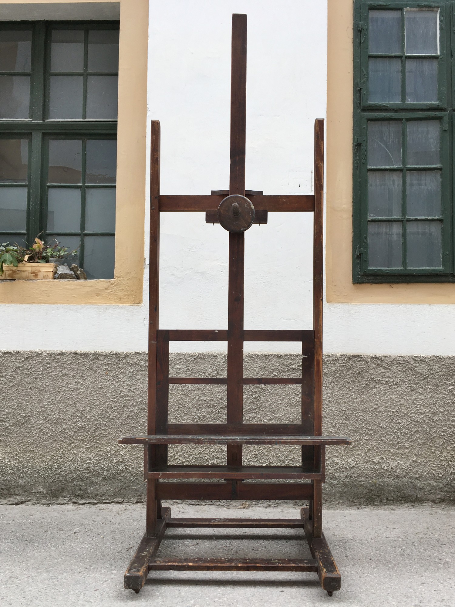 Staffelei Standstaffelei groß Holz mit Rollen fahrbar höhenverstellbar