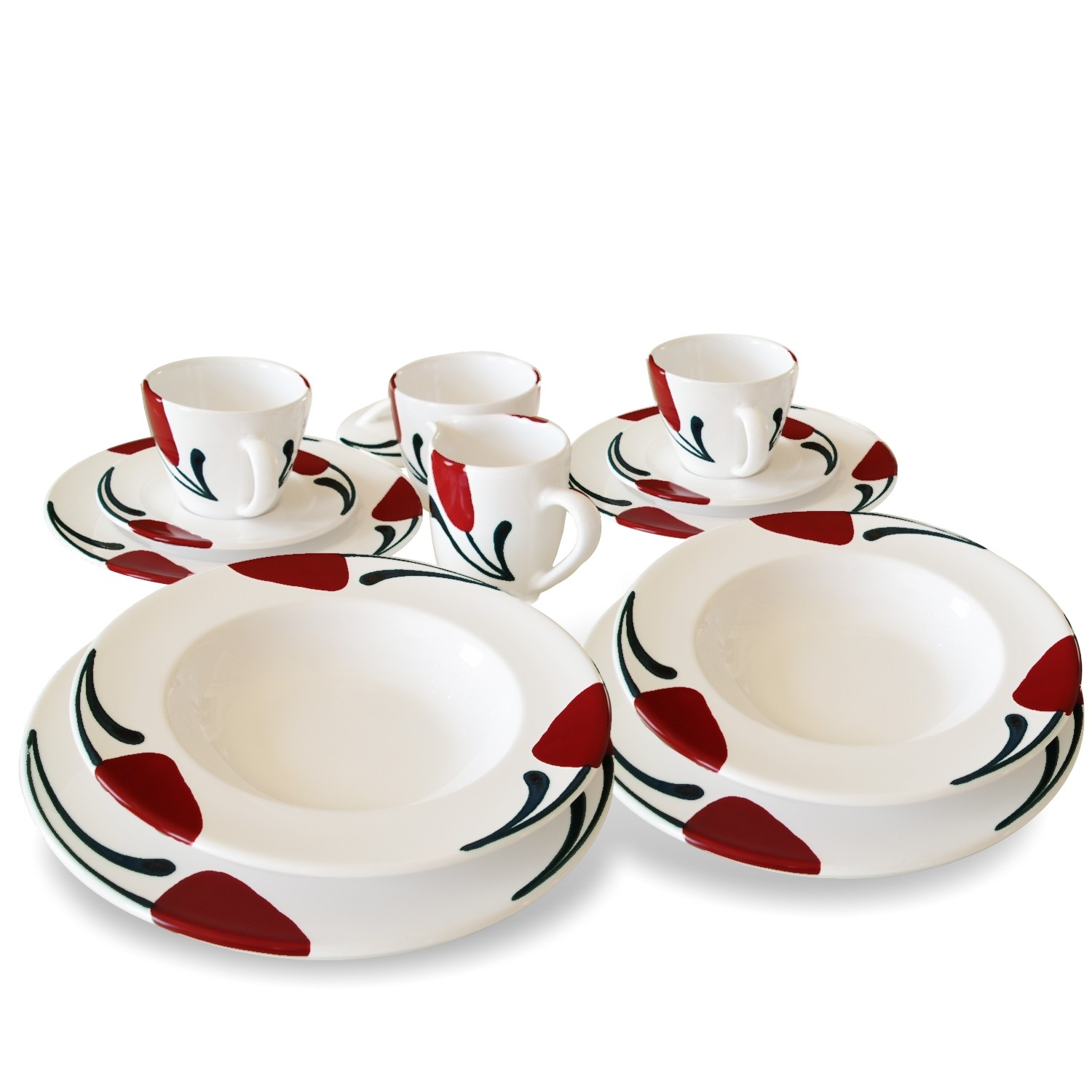 Gmundner Keramik SET Emotion Gourmet rot Aktion