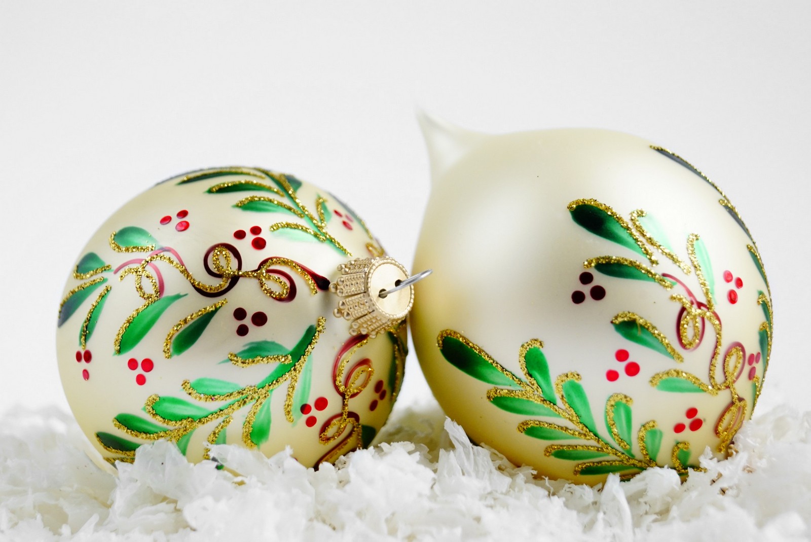 Christbaumkugel Glas mundgeblasen handgemacht lauscha Bauernweihnachtsbaum