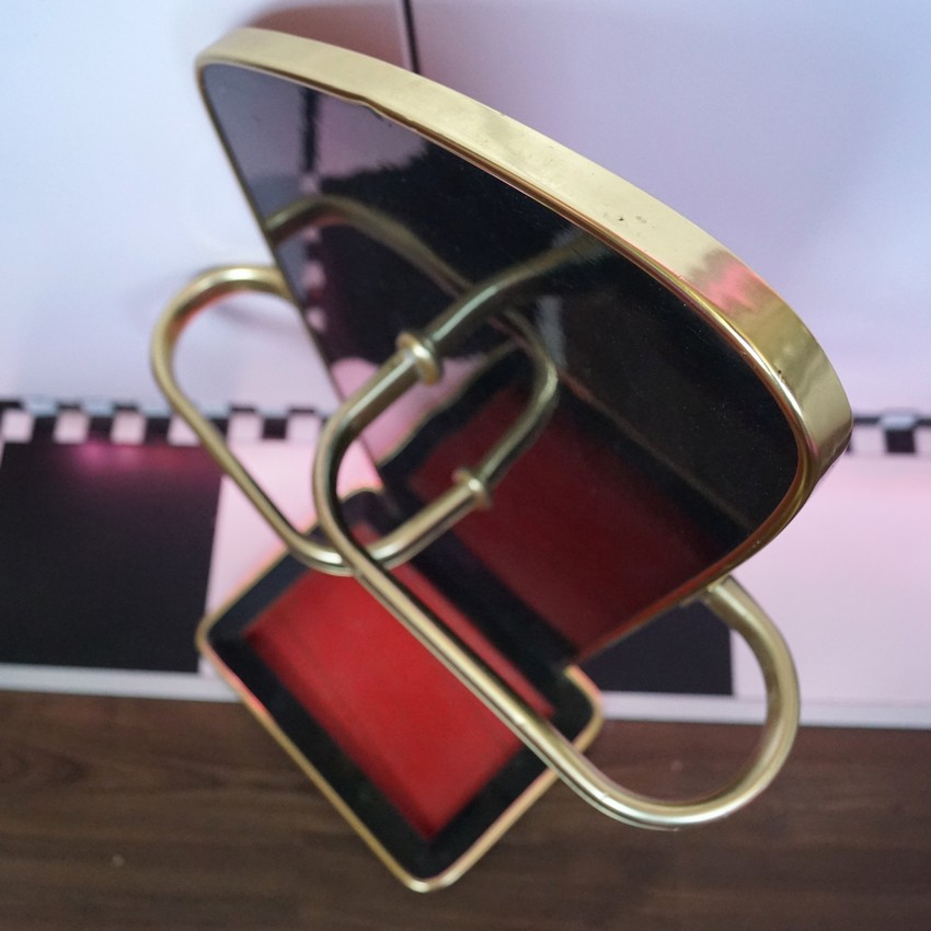 Original 60er-Jahre Schirmständer noir Retro Nierenform-Design