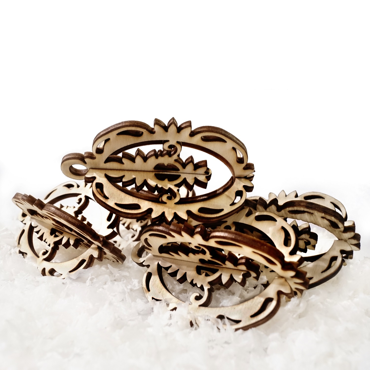 Weihnachtsbaumschmuck 8 cm Holz Ornament Bauernchristbaum