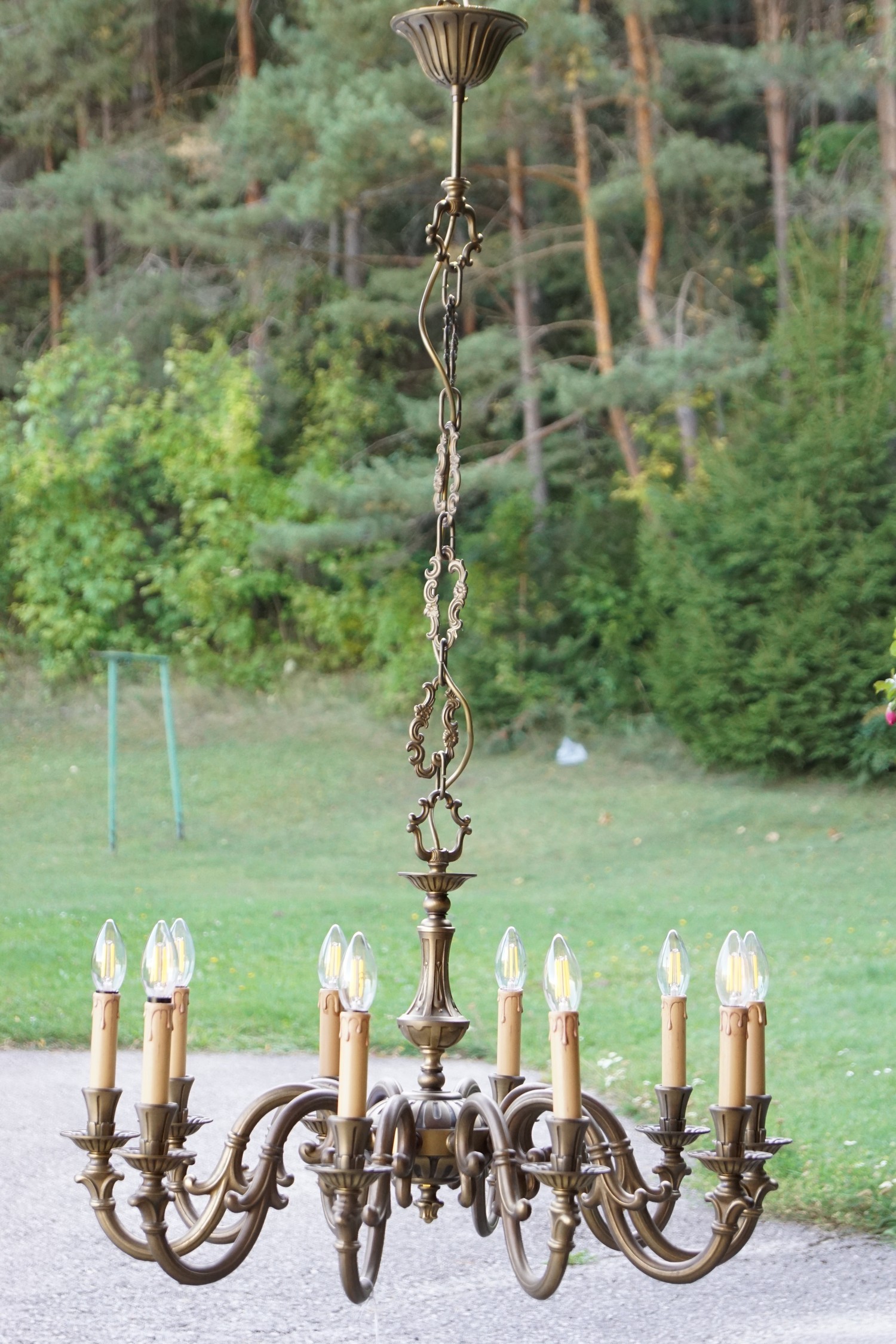 Großer Kronleuchter Barockstil 10-flmg Ausstellungsstück Orion Vienna Antiquestyle Ceiling handmade artisan Design
