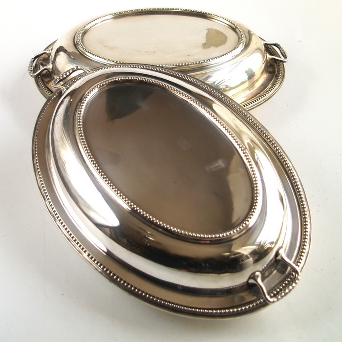 Servierplatte versilbert Warmhalteglocke Chafing Deckel Vintage