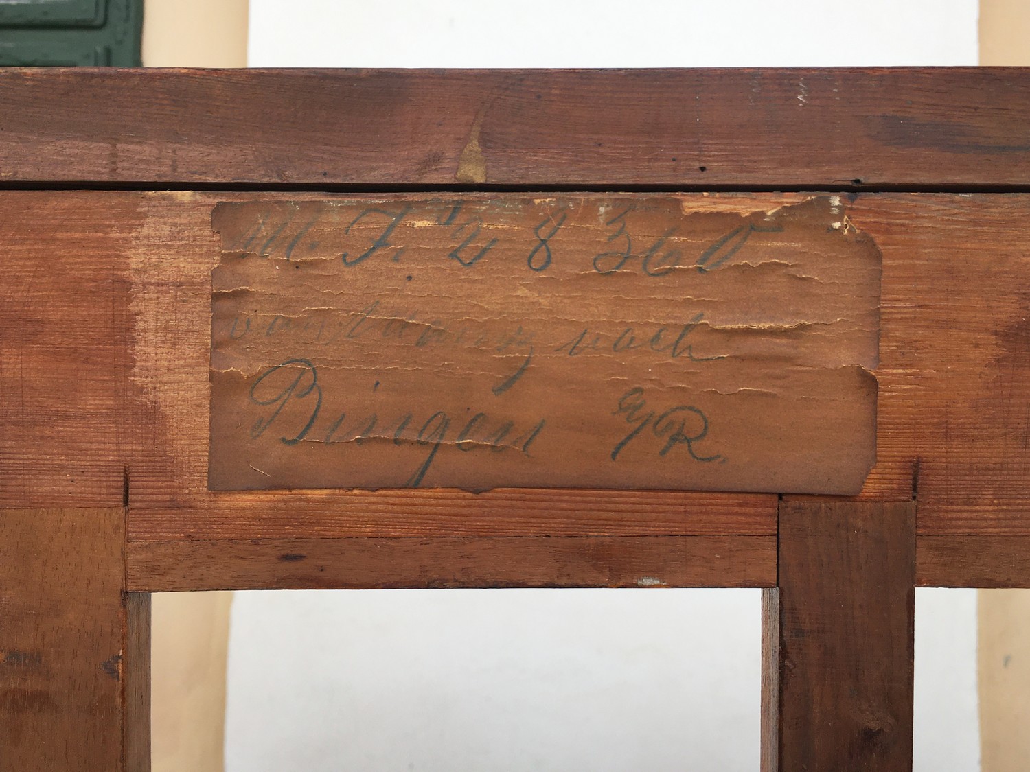 Antiquität Möbel Wandvertäfelung