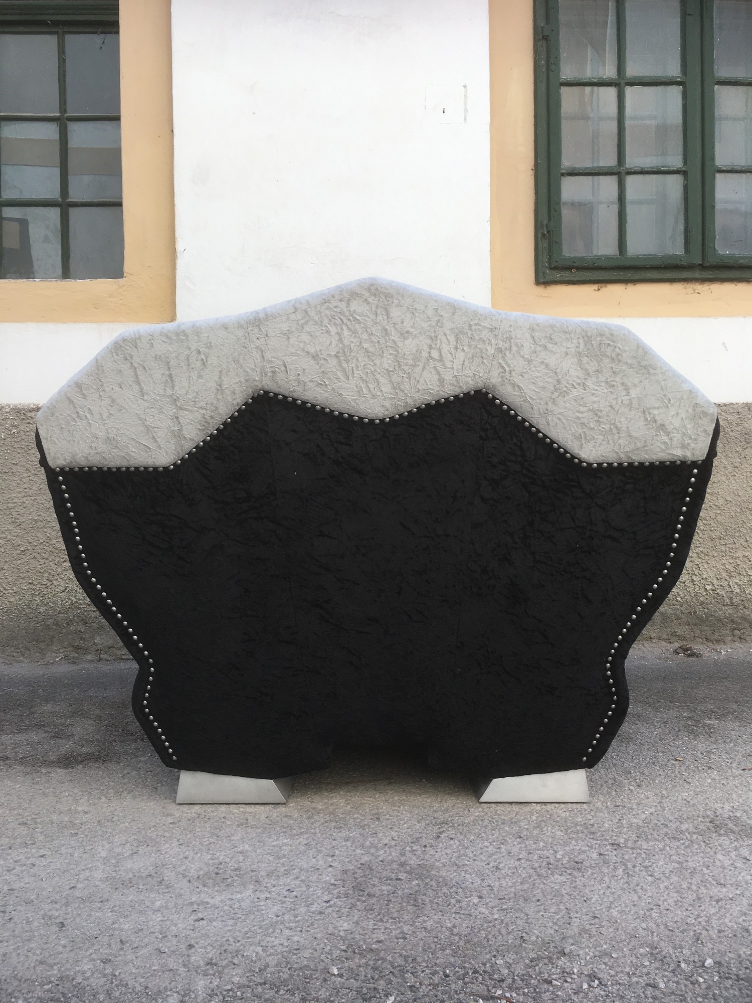 Bretz Stuhl T-Rex silber noir Designmöbel Designklassiker Armlehnstuhl schwarz gebraucht neuwertig