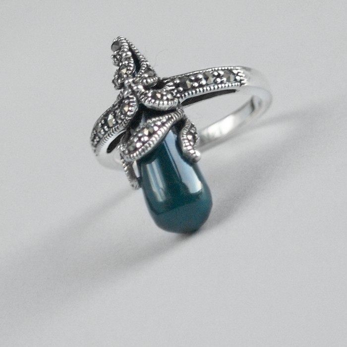 Ring Markasit 925 Silber Schmuck