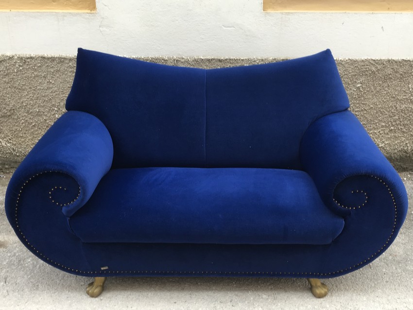 Bretz Gaudi Sofa blau