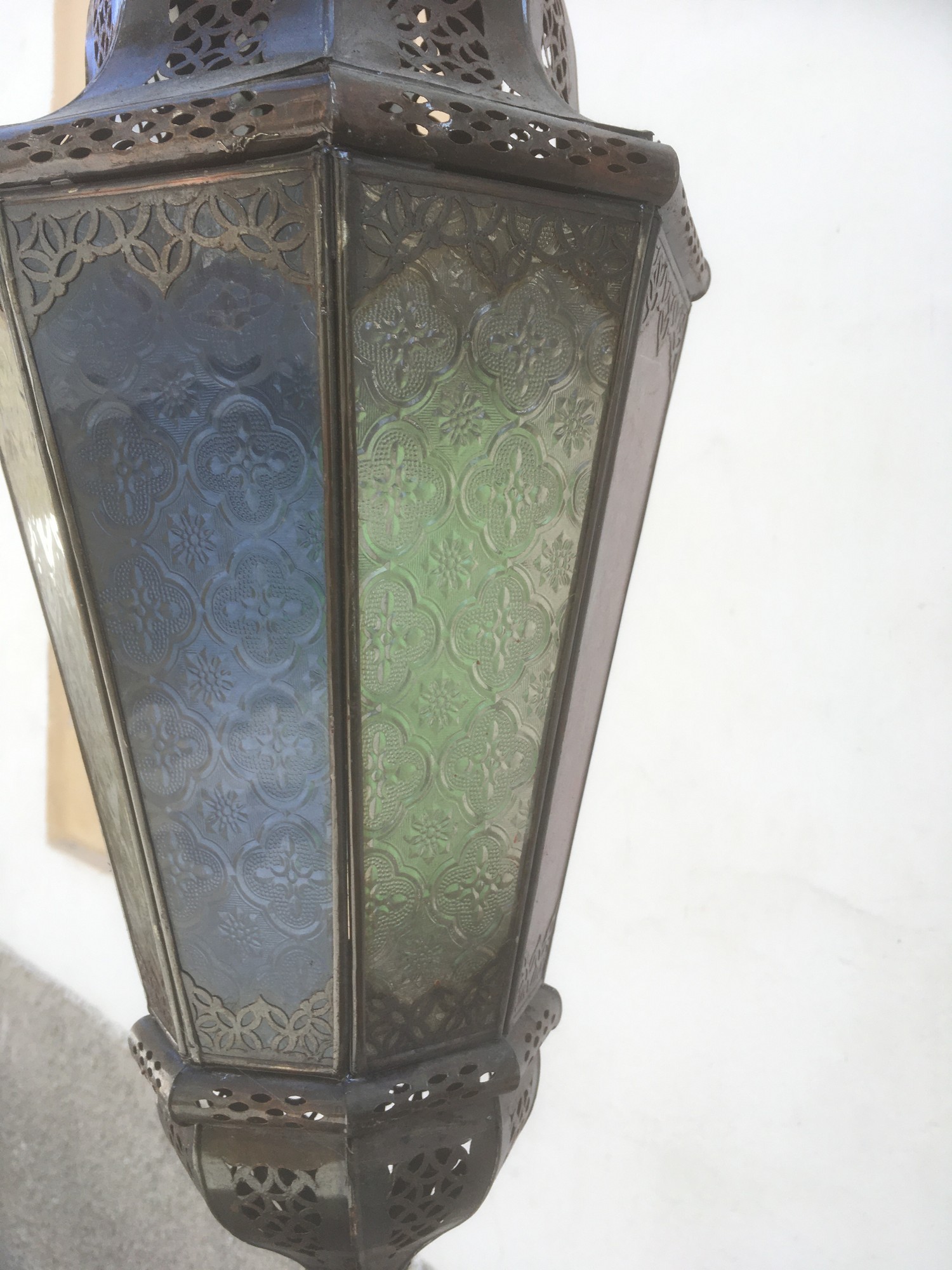 Leuchter Luster Orient Gläser Kupfer Laterne Tiffany Marokko