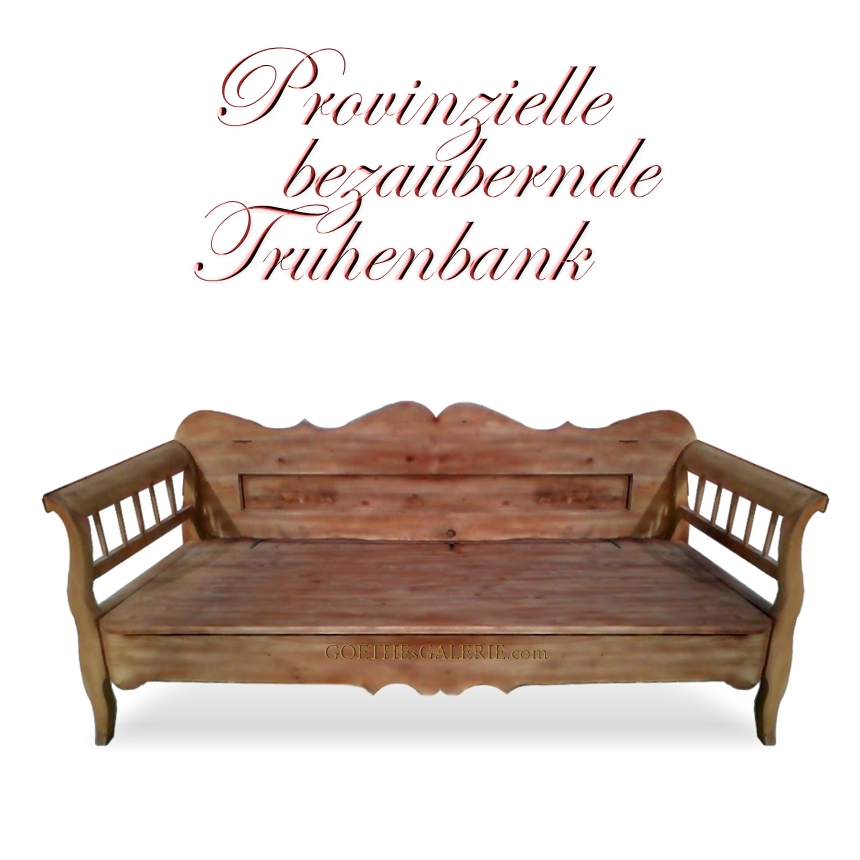 Truhenbank Sitztruhe Küchenbank Sitzbank Shabby Chic Antikwachs Tagesbett Naturholz Truhenbank Antikstil Bauernmöbel