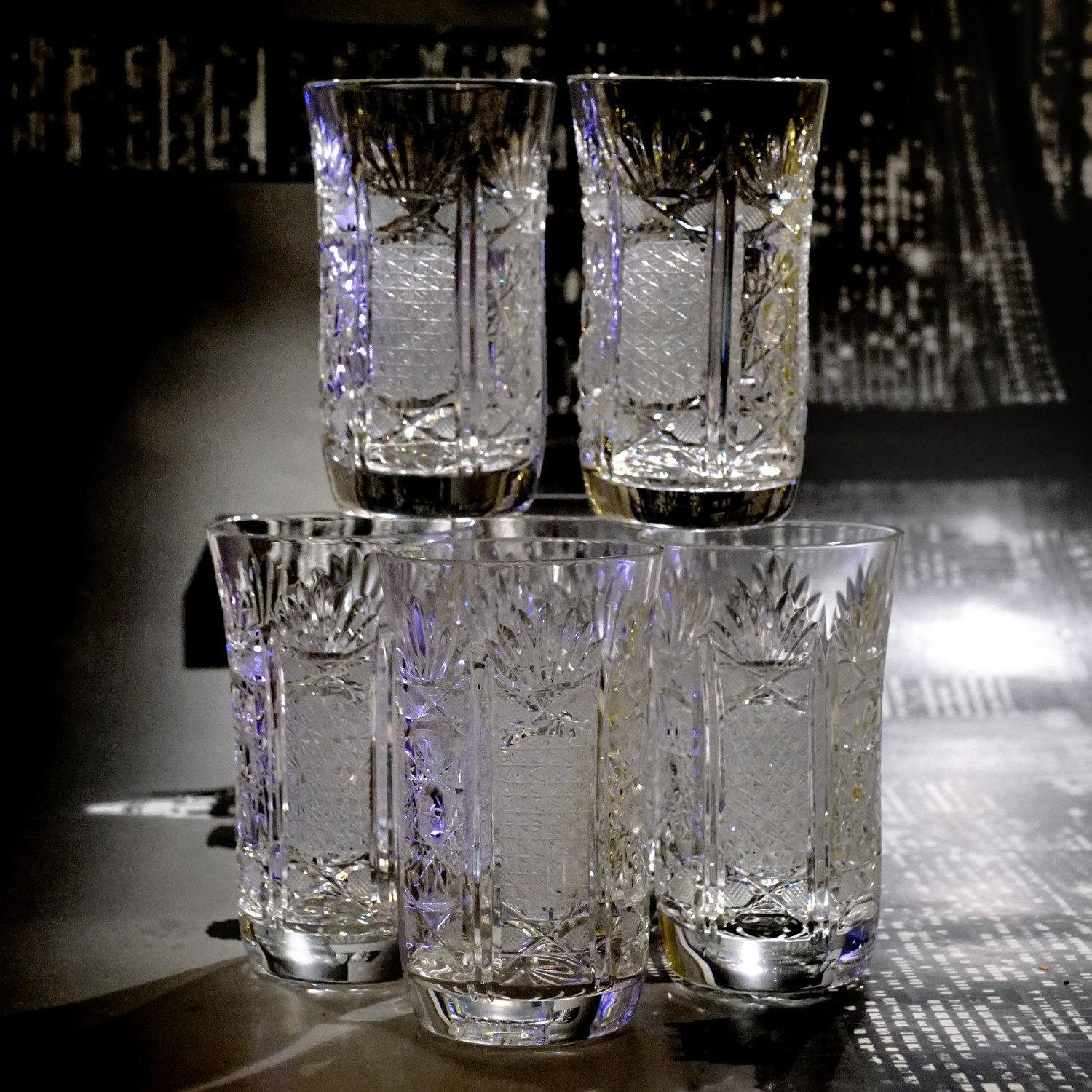 Bleikristall Gläser Becher Kristallgläser Wassergläser Whisky Burbon Vodka