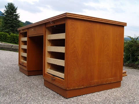 Schreibtisch Rollladen antik Vintage