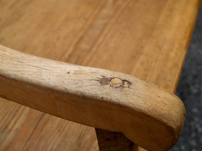 Sitzbank antik Weichholz