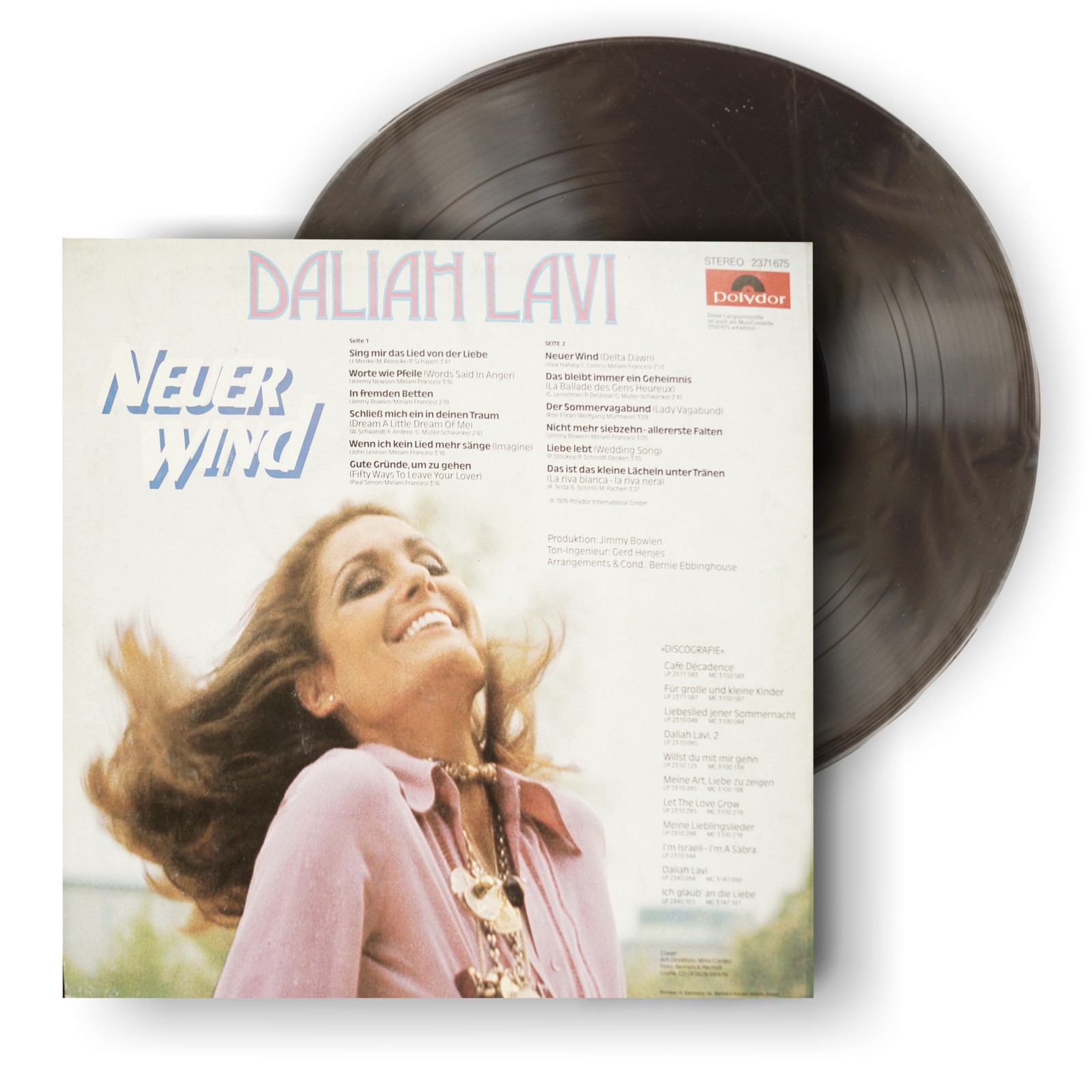 Schallplatte Vintage Vinyl Musik - Daliah Lavi "Neuer Wind"