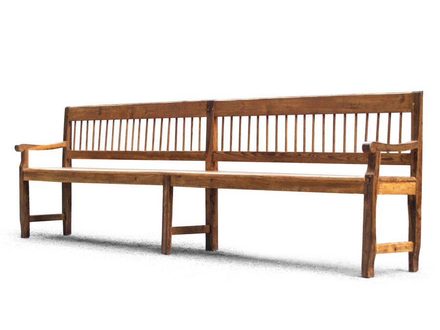 Truhe alte Küchenbank Sitzbank Vintage antike Vollholz Küchensitzbank antike Stizbank