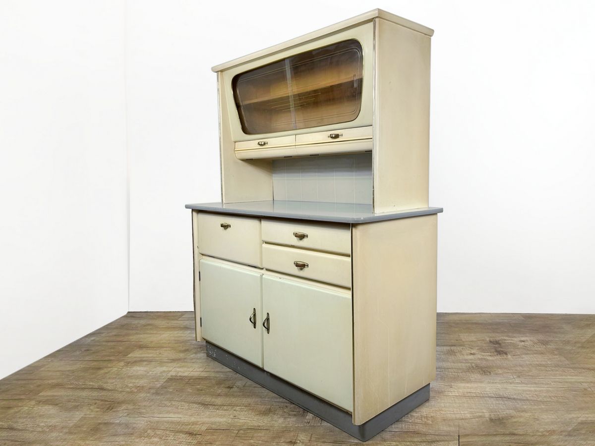 Mid Century Kredenz Vintage Küchenschrank Pastell 1960s Retro Möbel