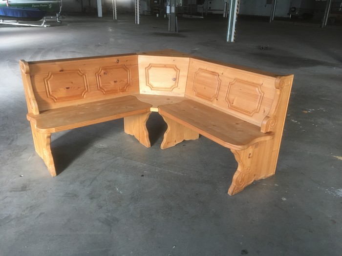 Sitzecke Eckbank massiv es Bauernmöbel Kücheneckbank