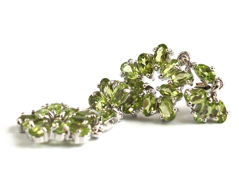 Ohrstecker Peridot 925 Silber