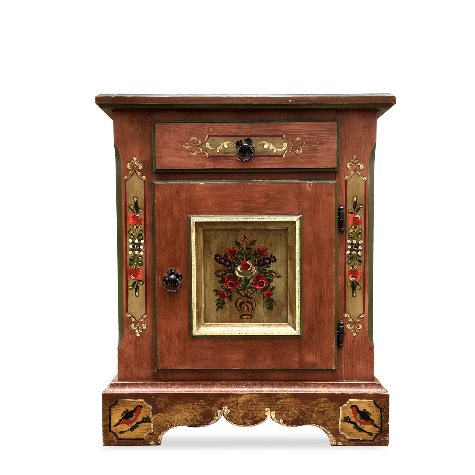 Voglauer Kommode handbemalt Anno 1800 altrosa Kommode Voglauer