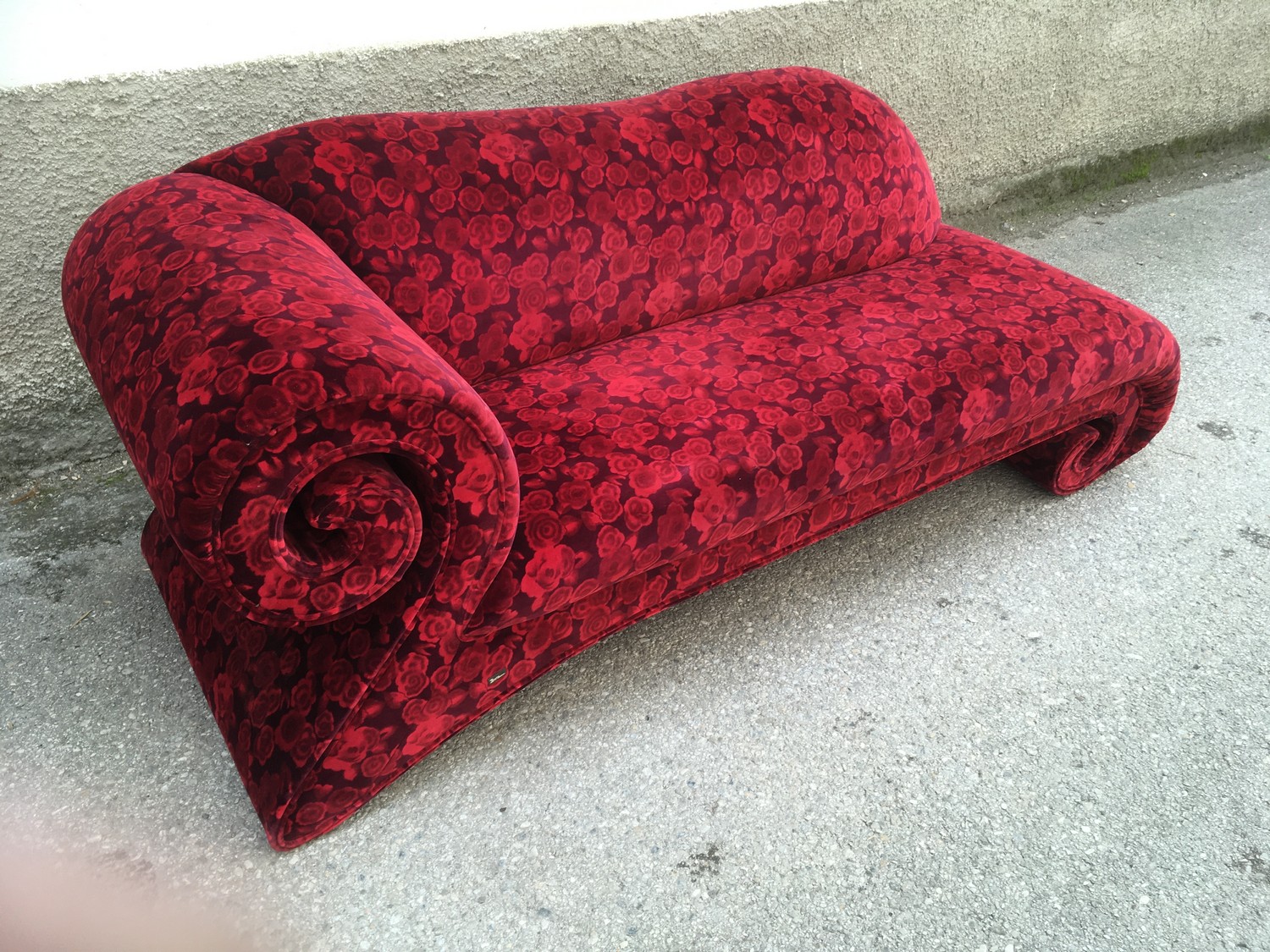 Bretz Sofa Rosenstoff Mammut achtsam gebraucht rot