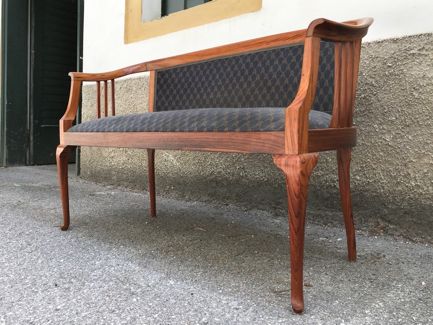 Jugendstil Armlehnbank Sofa antik