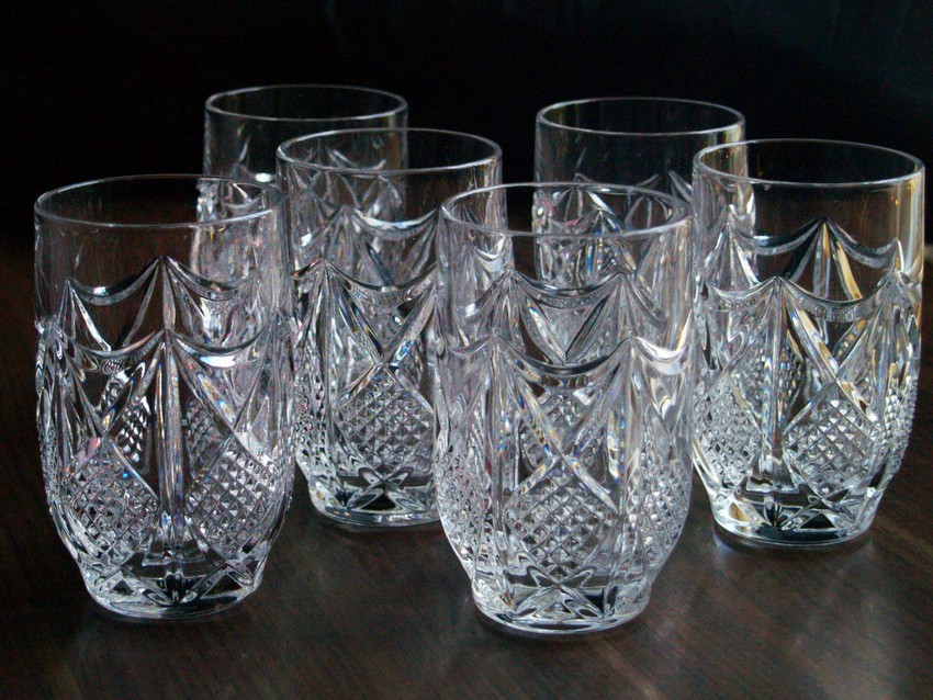 Bleikristall Wassergläser schwere Gläser Softdrink Kristallgläser