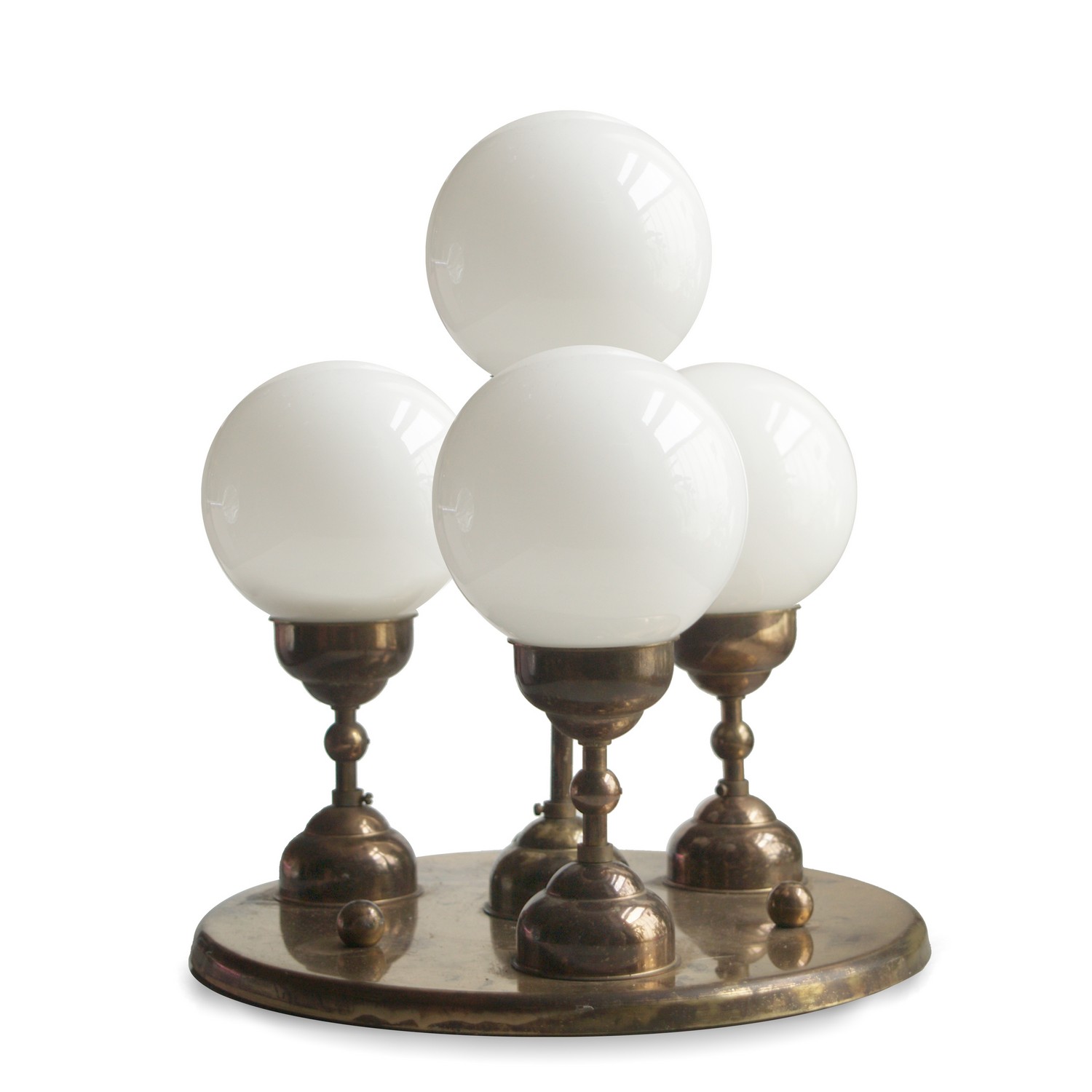 Jugendstil Lampe Messing Luster Glaskugeln Deckenlampe Jugendstil Deckenlampe antik