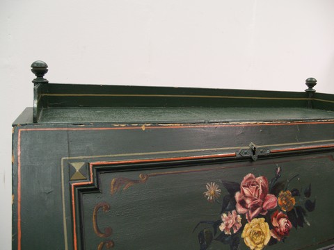 Schreibkommode Sekretär antik bemalt