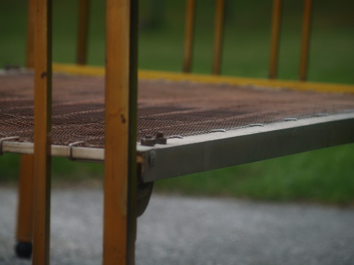 Messingbett Jugendstil Rosen