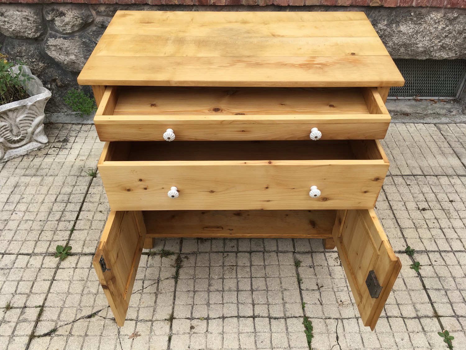 Kommode antik restauriert Ladenkommode Anrichte massiv Weichholz Landhausstil