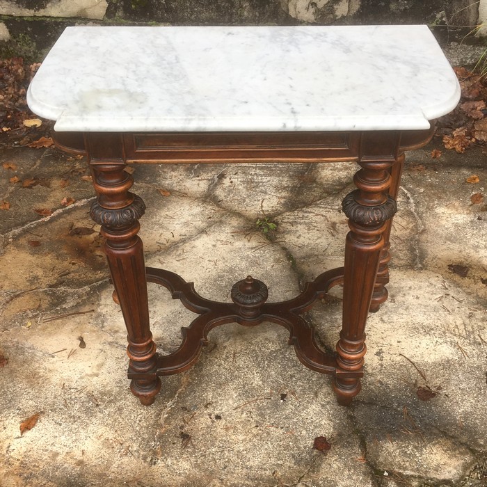 Marmorplatte Tisch antik