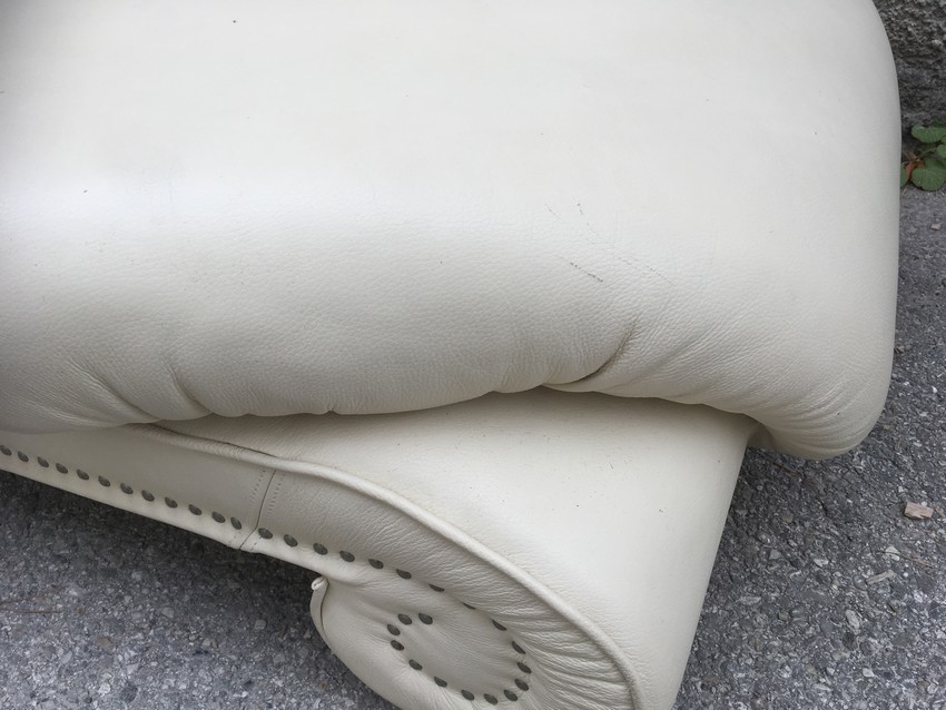 Bretz Gaudi Sofa Recamiere beige Leder