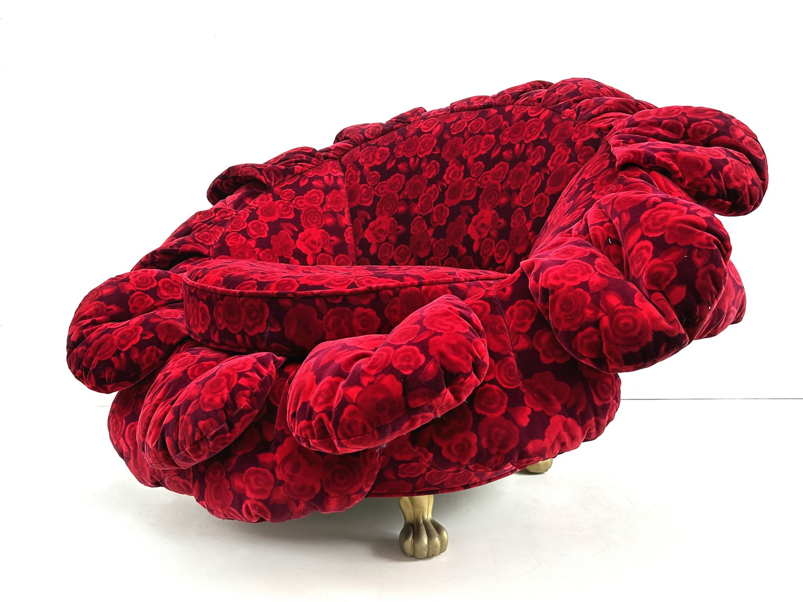 Original Bretz Rosy Sessel Stuhl Rosenstoff Tatzenbeine Couchsessel