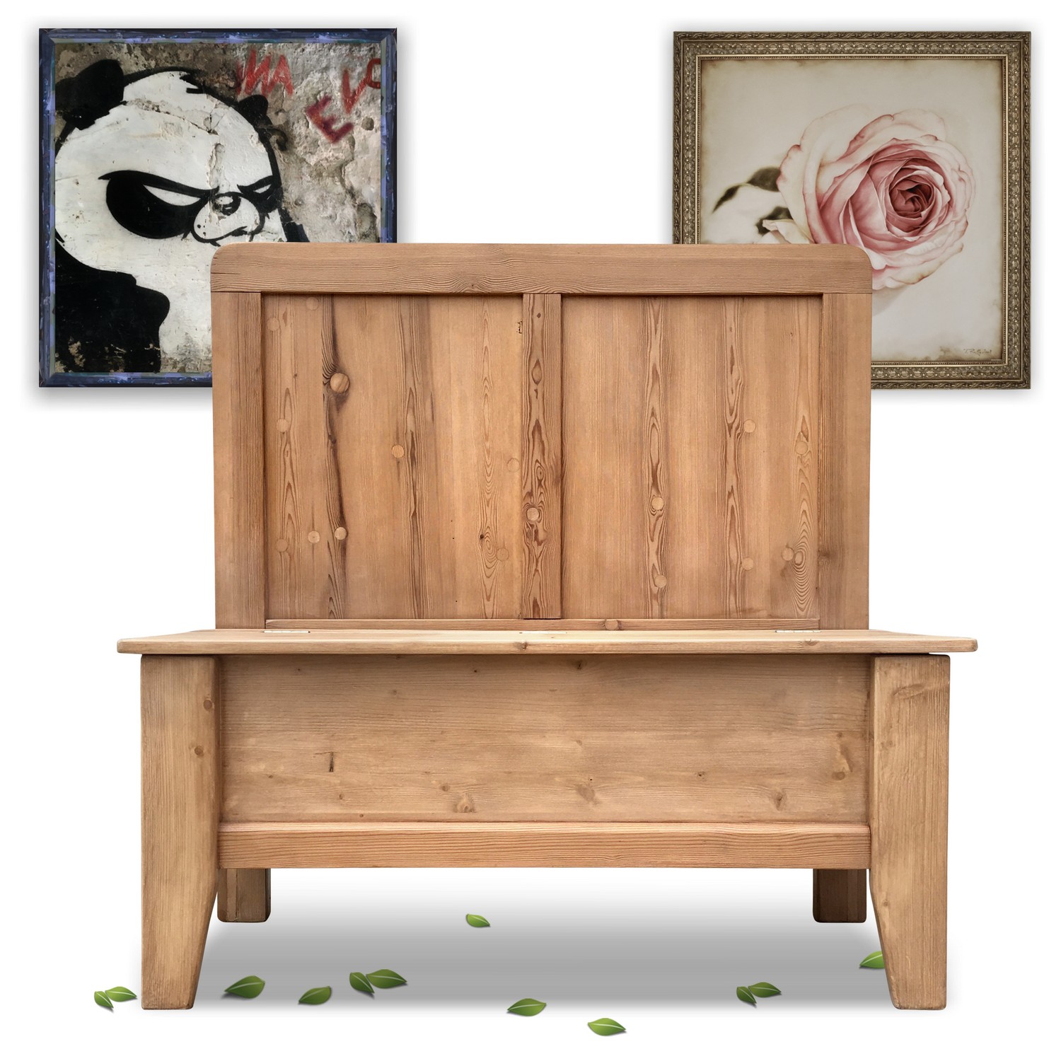 Truhenbank Sitzbank Truhe Truhensitzbank Weichholz Landhausstil zierlich Truhenbank Sitzbank Truhe Truhensitzbank Weichholz Landhausstil zierlich