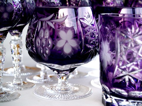 Bleikristall Überfangglas