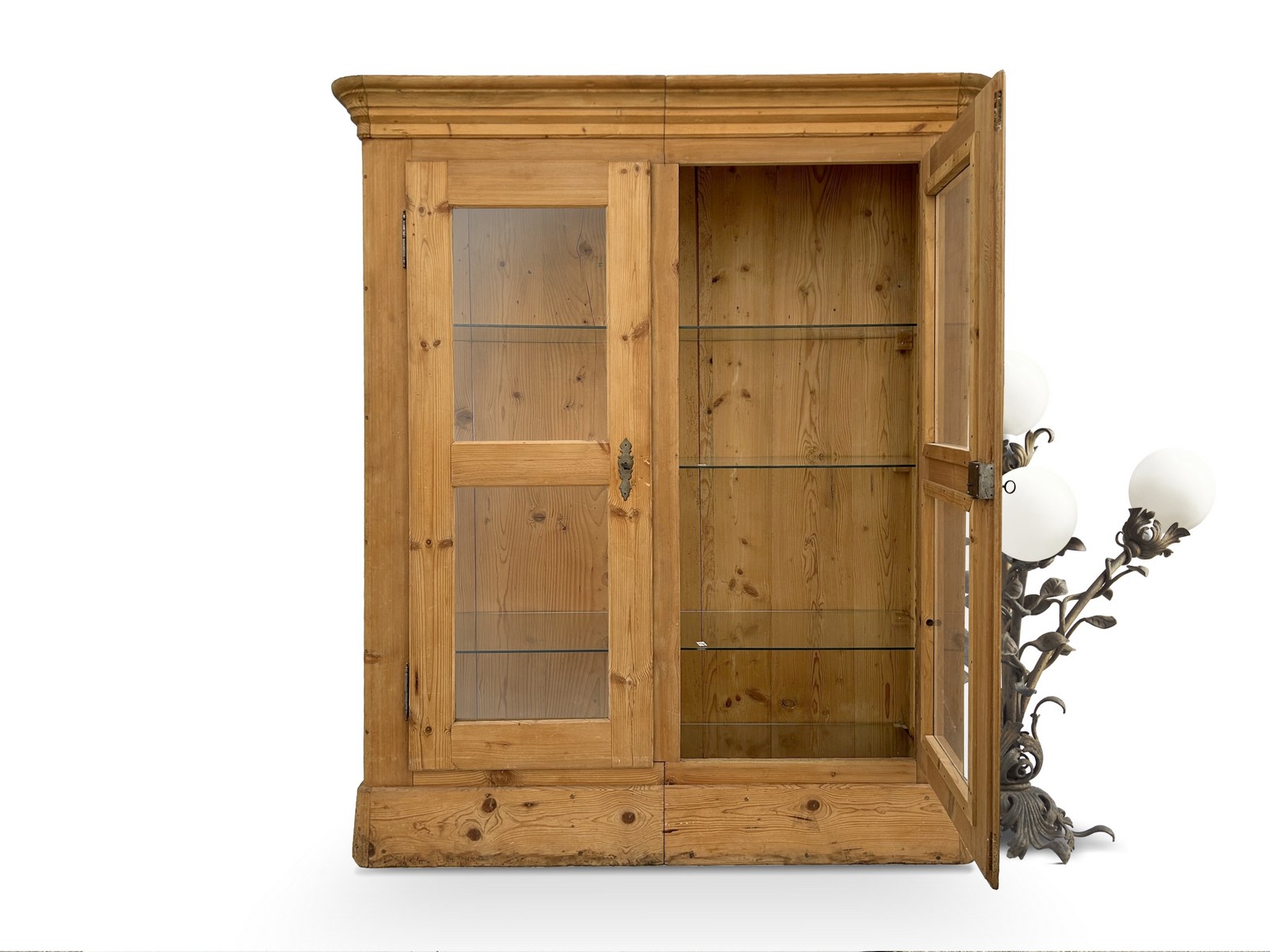 Bauernschrank Antiker Geschirrschrank Landhaus Vitrine