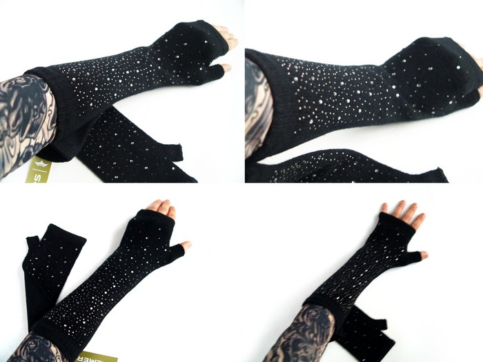 Armstulpen Strass Glitzer Palmers
