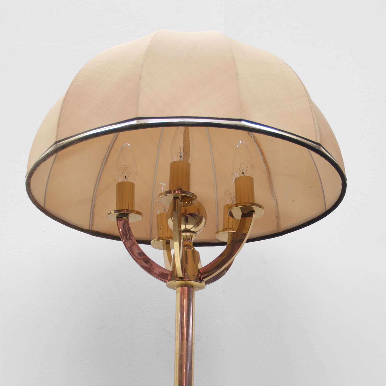 Stehlampe elegante Hollywood Regency Stil Messing Lampe Messing Lampe groß Vintage