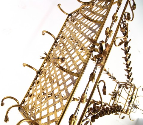 Shabby Chic Kräuterkrone gold