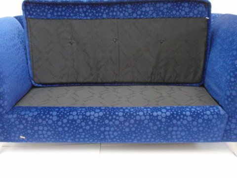 Bretz Monster Sofa blau Samtstoff