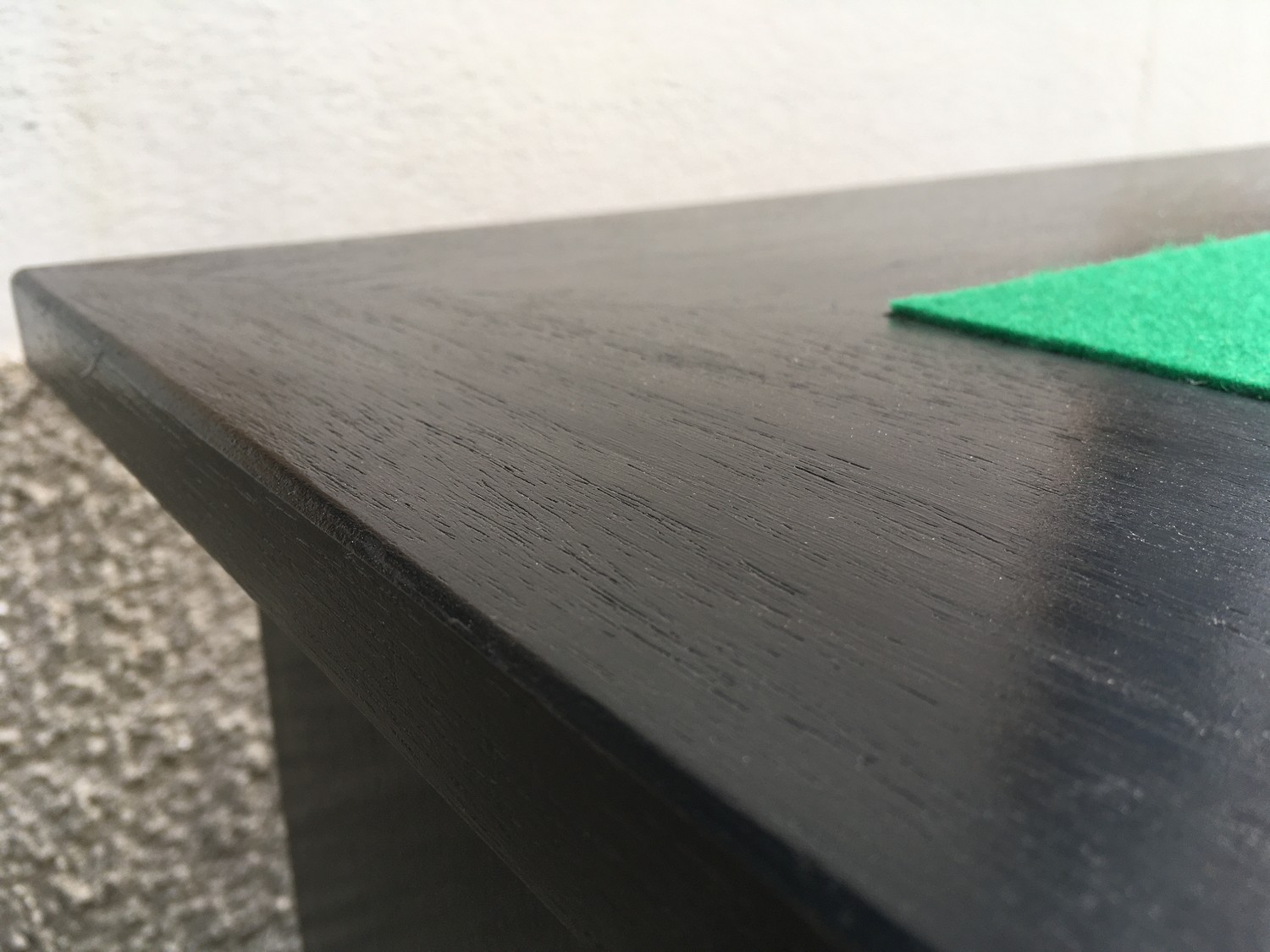 Schreibtisch Jugendstil 1920 antik restauriert, schwarzer Freisteher