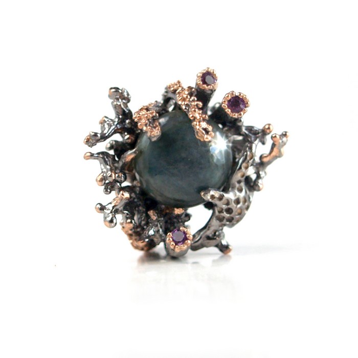 Ring Silber Labradorit