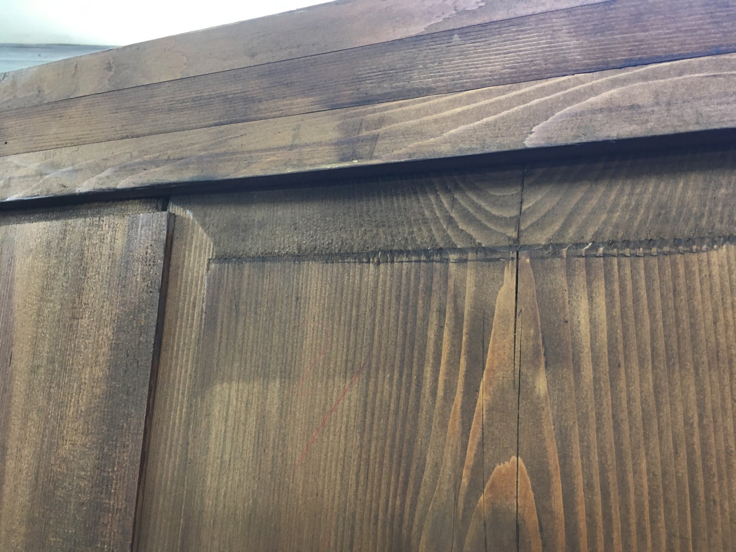 Schrank Steckschrank Klapptüren Kleiderschrank antik restauriert Sakristeischrank