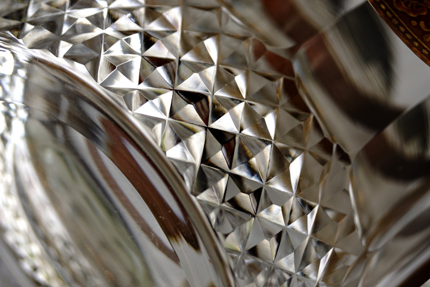 Bleikristall Gläser Goldrand Whisky Waffelschliff Wassergläser