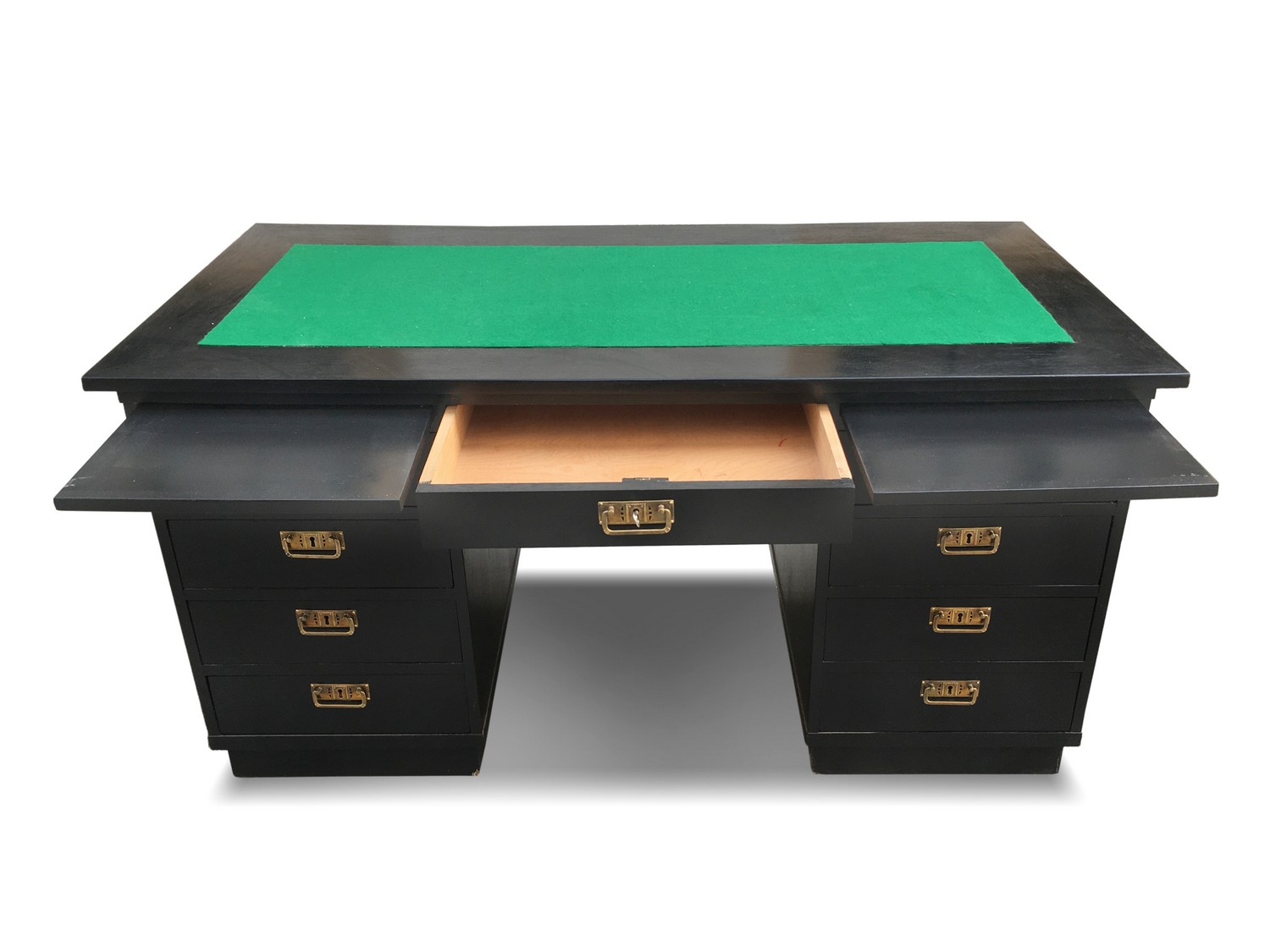 Schreibtisch Jugendstil antik schwarz restauriert 1920