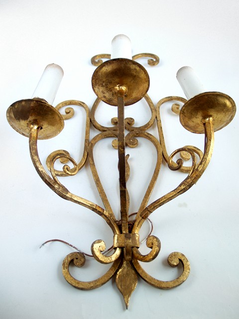 Wandlampe goldfarben