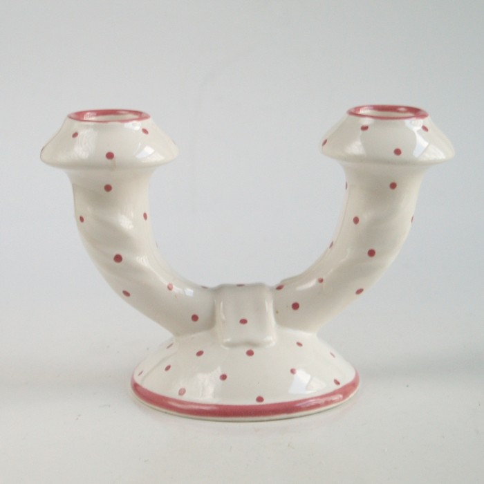 Rosa tupf Kerzenhalter